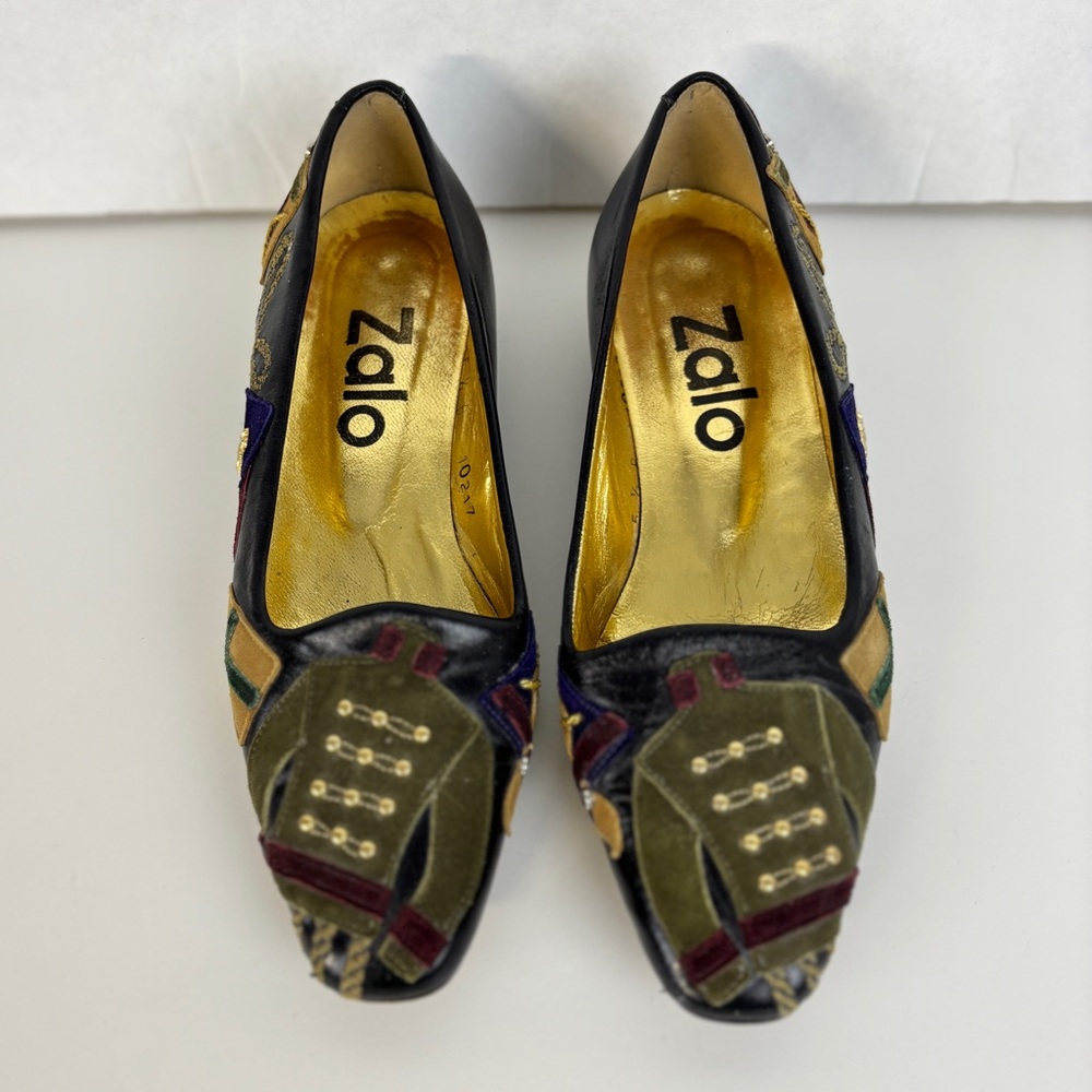 Zalo Women's Artistic Patchwork Loafers
